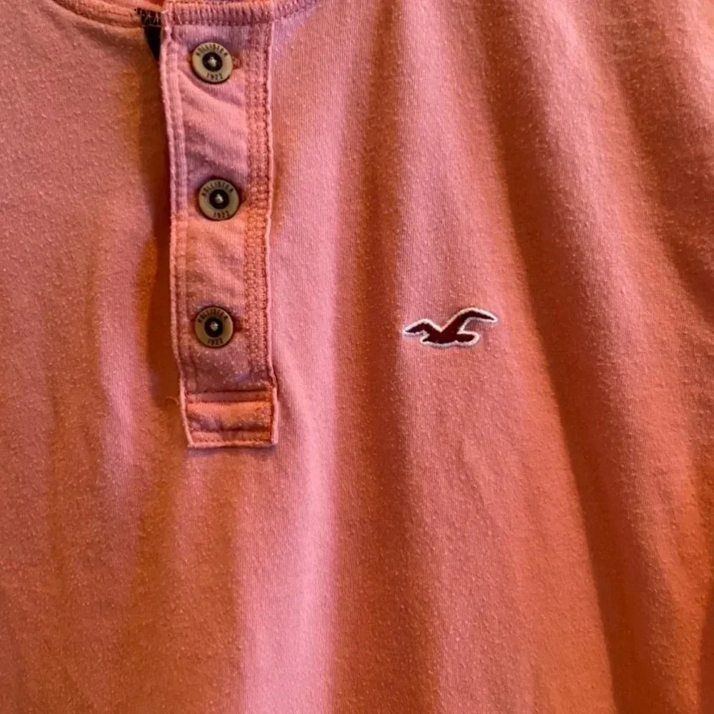 HOLLISTER MENS GUC PINK COTTON TOP TSHIRT TEE TSHIRTS BEACH SUMMER CASUAL SIZE M - Picture 5 of 5